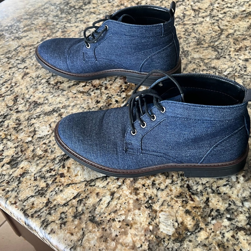 Denim boots By Alfani (size8.5)